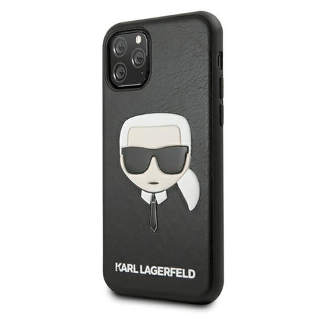 Karl Lagerfeld Silicone Ikonik Karl`s Head - Etui iPhone 11 Pro (czarny)